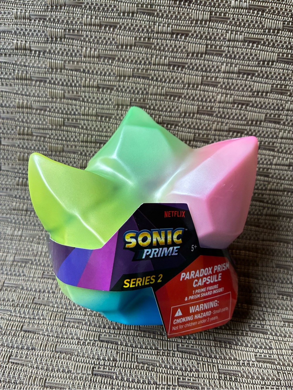Netflix Sonic Prime Prism Capsule - Green Pink Blue Yellow